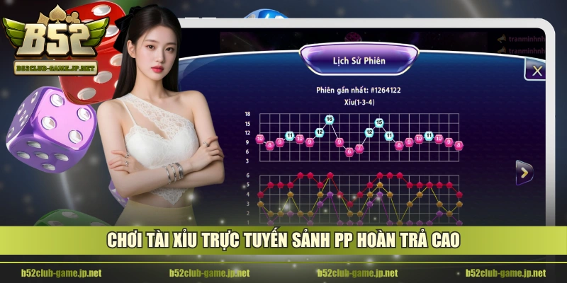 Chơi Tài Xỉu trực tuyến sảnh PP hoàn trả cao