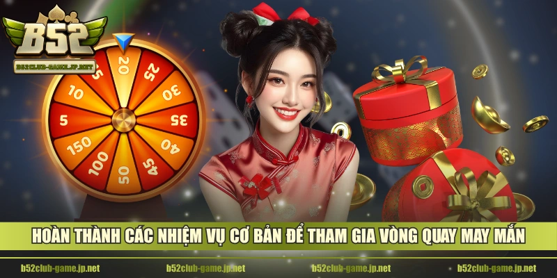 Hoàn thành các nhiệm vụ cơ bản để tham gia vòng quay may mắn